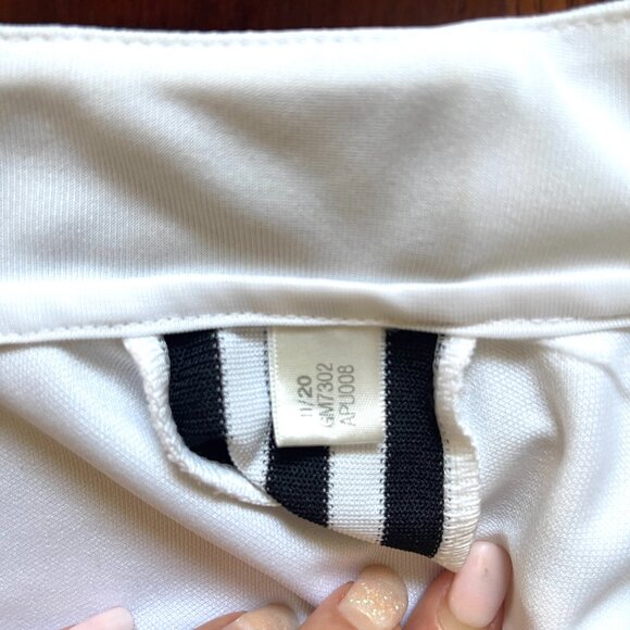 Adidas White 3 stripes full zip Jacket S - Picture 7 of 11